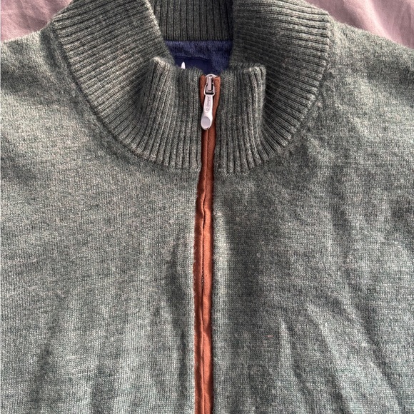 Johnnie-O Mens Raynor Merino 1/4 Zip Sweater, Moss US Size M - Picture 5 of 7